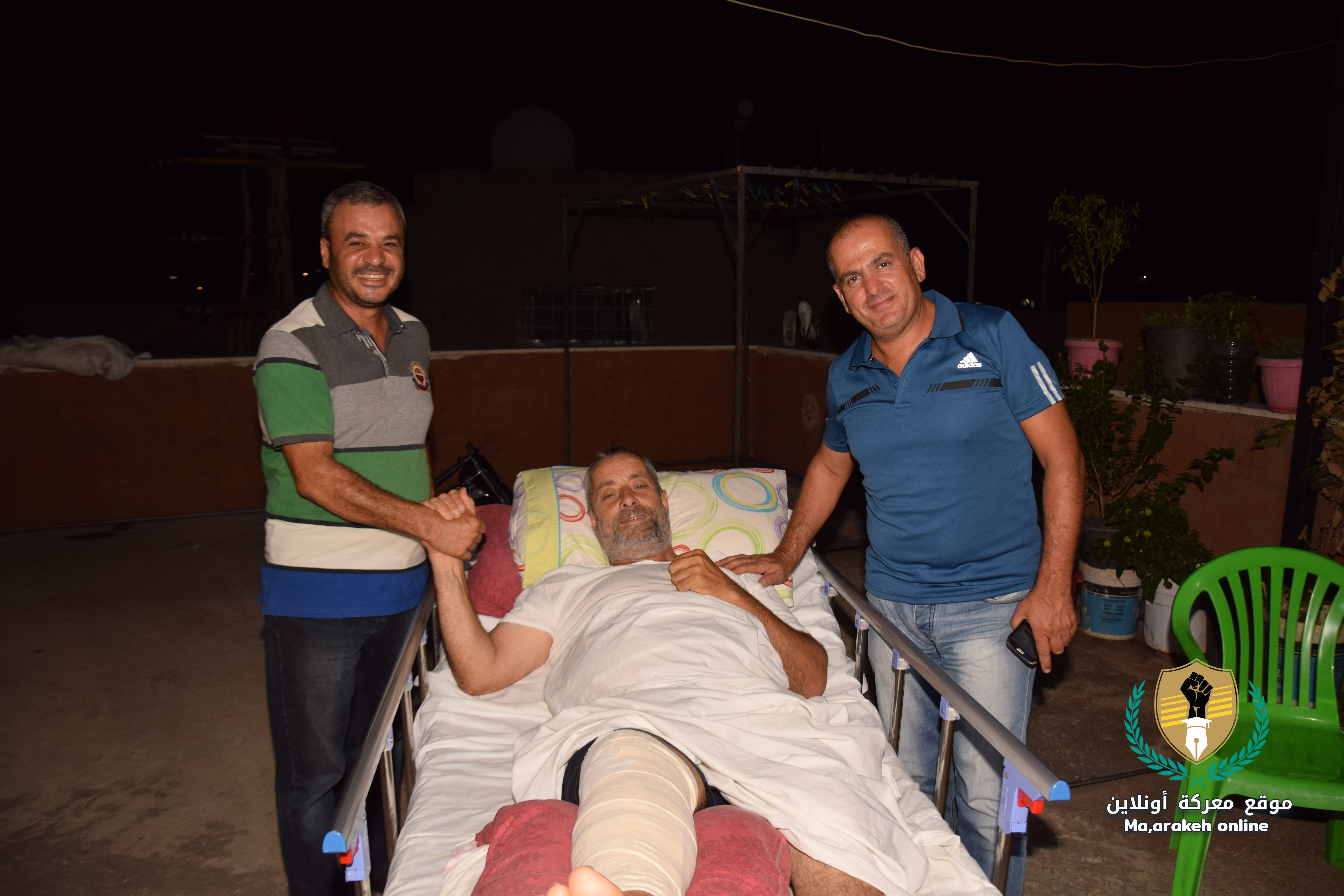 قام رئيس بلدية معركة  الحاج .عادل سعد  والوفد المرافق له بالاطمئنان  على الحالة الصحية ل